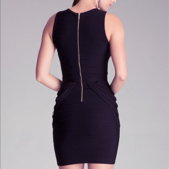 BEBE BANDAGE BLACK DRESS NWT SZ S - Picture 3 of 8